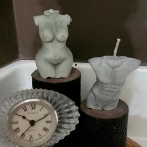 Nude women &men body candle
